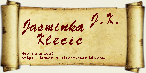 Jasminka Klecić vizit kartica